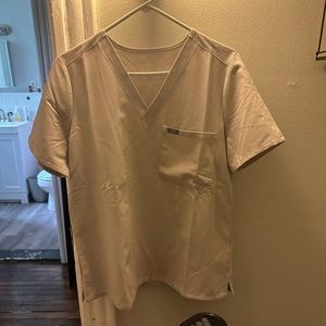 Fig scrubs large top. Bone- worn only one time! $30